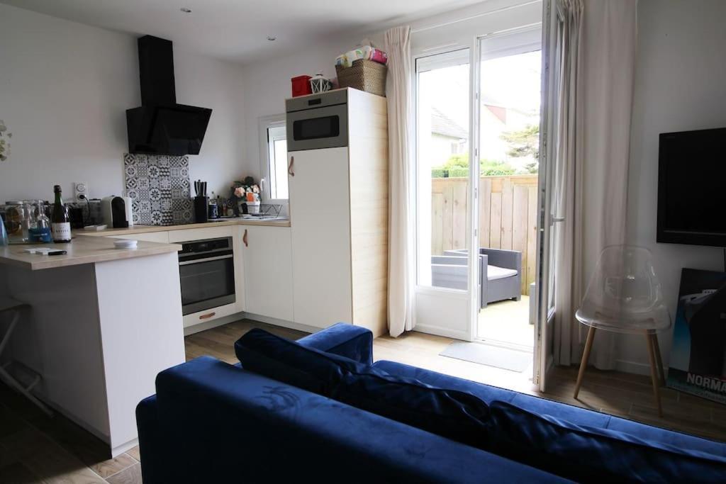 Appartement Avec Terrasse Privee, Plage A Pied Saint-Aubin-Sur-Mer  Zewnętrze zdjęcie